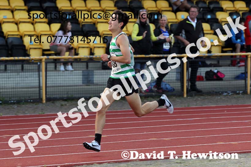 1500 metres, 2021 North East Grand Prix 5, Monkton, Wednesday, July 21st. Photo: David T. Hewitson/Sports for All Pics